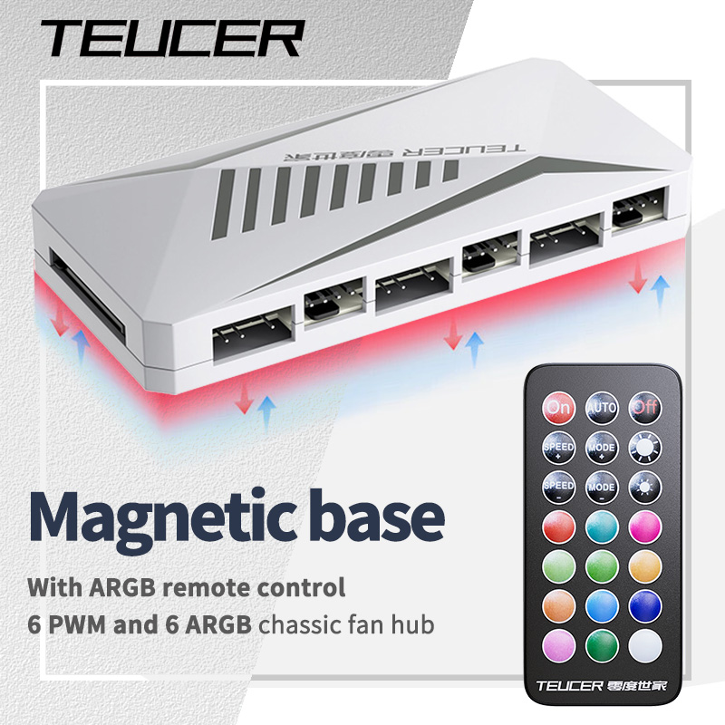 Pc Power Supply - TEUCER LP-6P ARGB Control remoto divisor