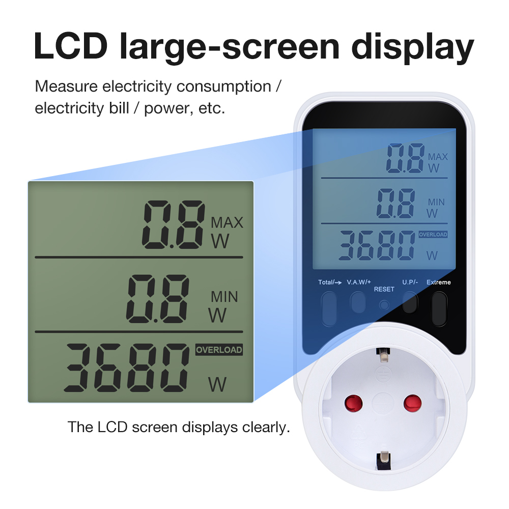 Medidor de potencia de CA, enc - Power Supply Tester reseña y precio