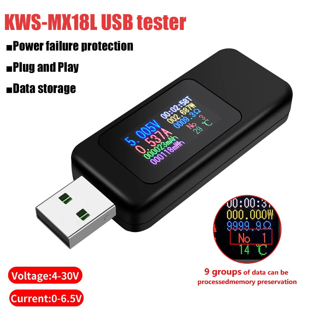 Probador USB 10 en 1, voltímet - Power Supply Tester reseña y precio
